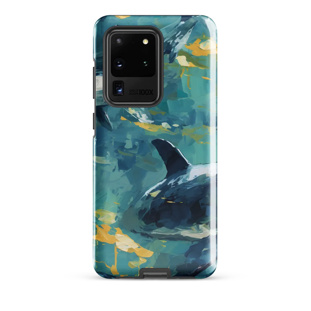 Harmony of the Ocean: Whales in Motion | Phone Case |  S20 Ultra | Tough Case | Glossy