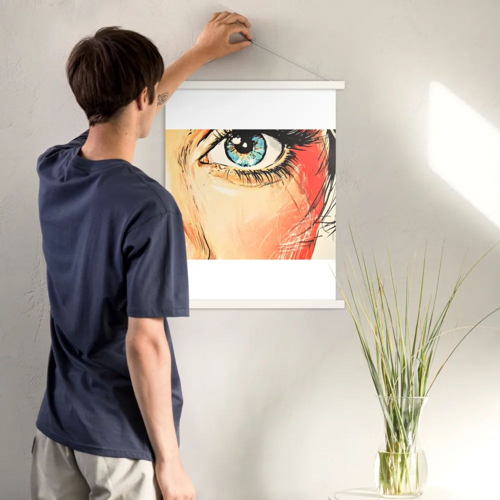 Gaze of Emotion | Poster With White Wood Hanger | 18″×24″