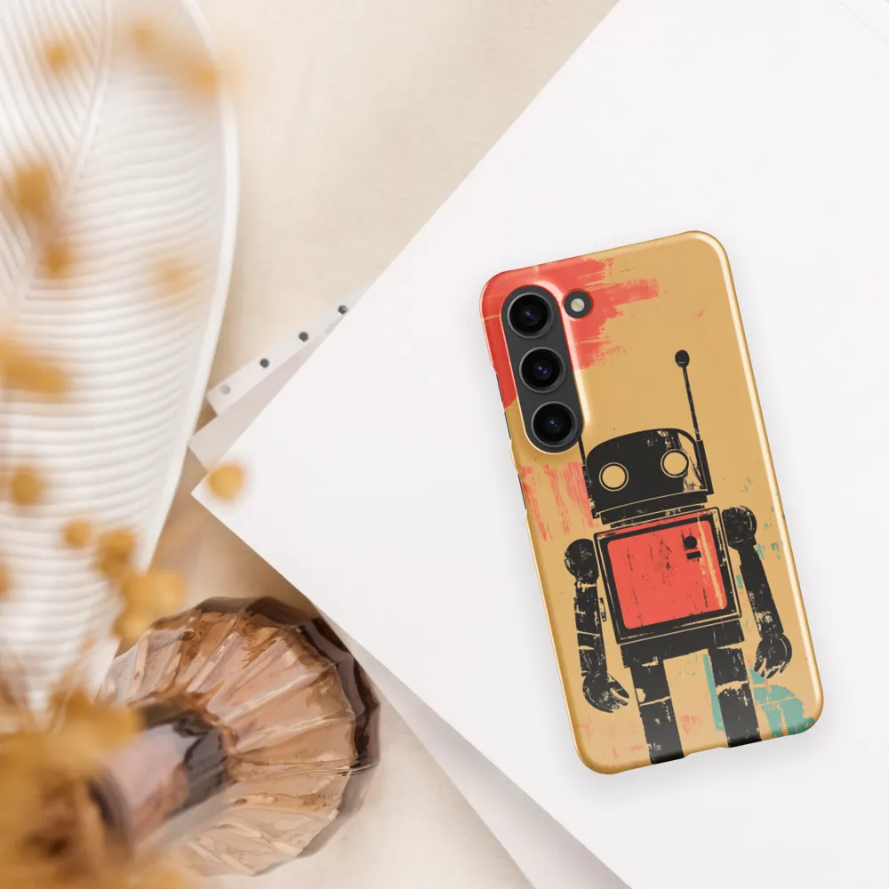 The Retro Robot | Phone Case |  S23 | Snap Case | Glossy