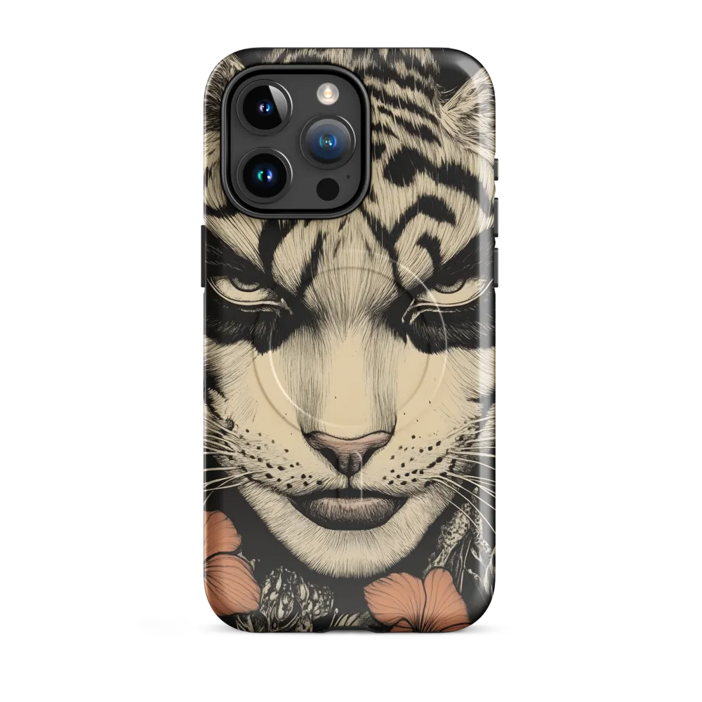 Feline Majesty: The Human-Leopard Connection | Phone Case |  15 Pro Max | MagSafe® Tough Case | Glossy