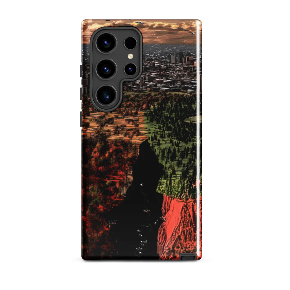 Harmony and Dissonance: A Landscape of Contrasts | Phone Case |  S24 Ultra | Tough Case | Glossy