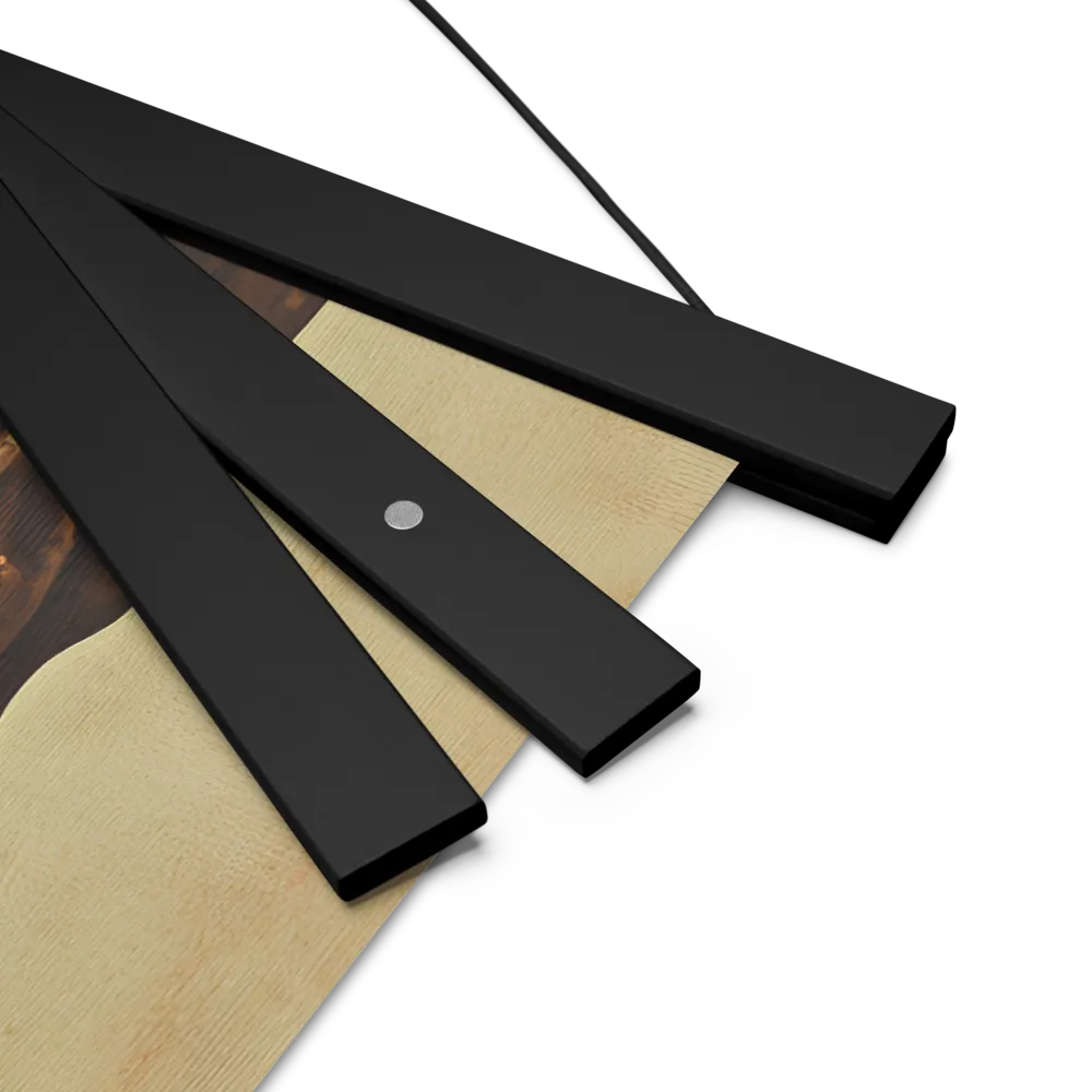 The Mask of Roots | Poster With Black Wood Hanger | 18″×18″