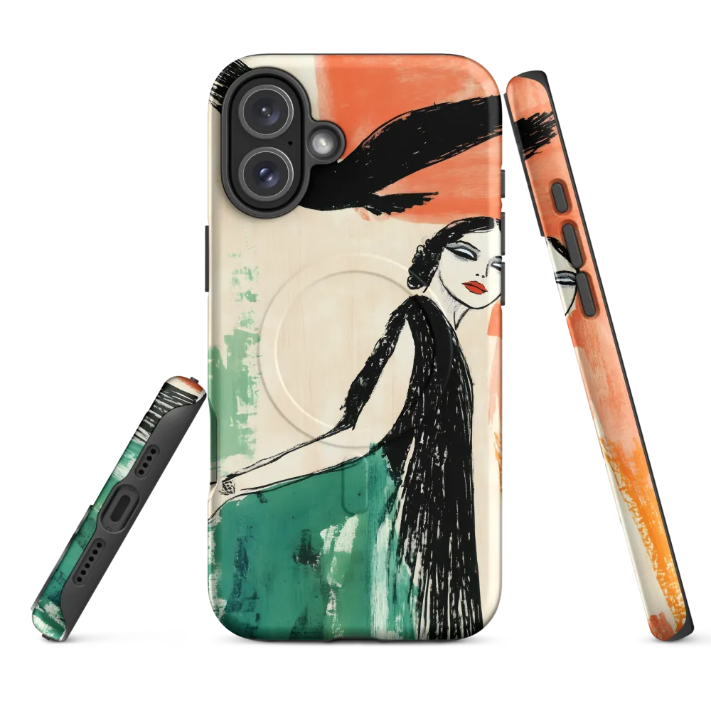 Elegance in Flight | Phone Case |  16 Plus | MagSafe® Tough Case | Matte