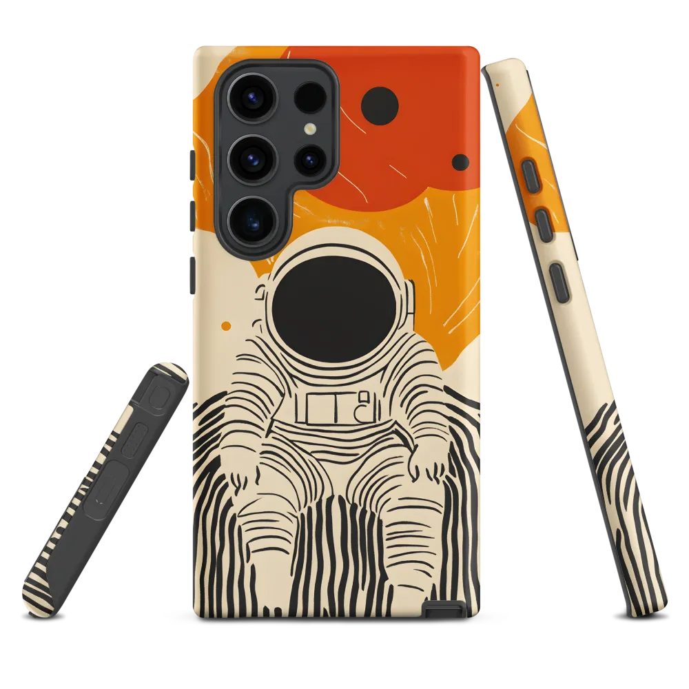 Astronaut in Cosmic Thoughts | Phone Case |  S23 Ultra | Tough Case | Matte