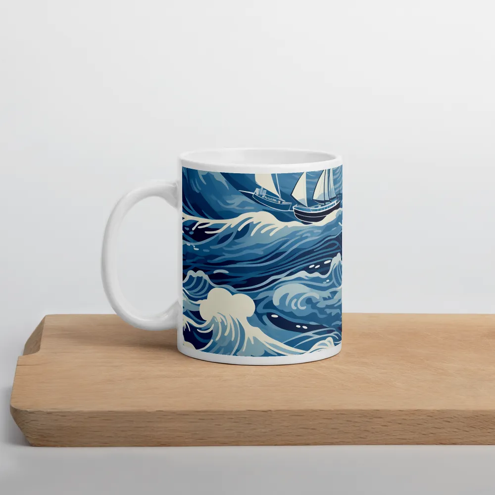 Nautical Dreams: Waves of Adventure | Mugs | Multiple Sizes & Colors