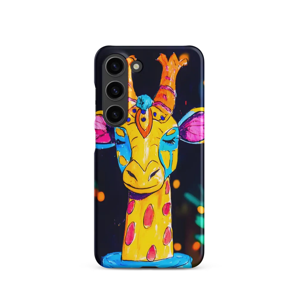 Whimsical Giraffe in Vibrant Colors