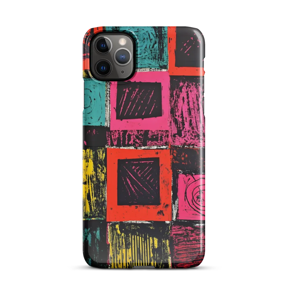 Dynamic Expressions in Geometric Patterns | Phone Case |  11 Pro Max | Snap Case | Glossy