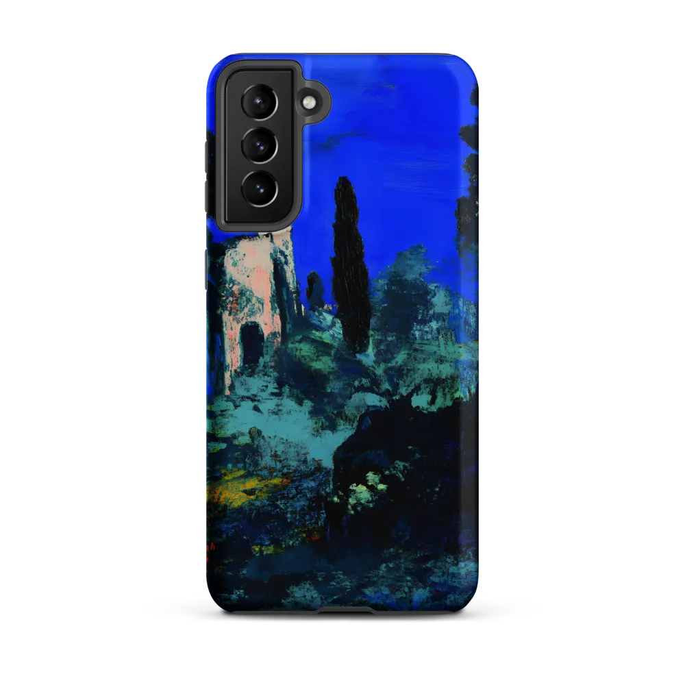Moonlit Ruins with Cypress