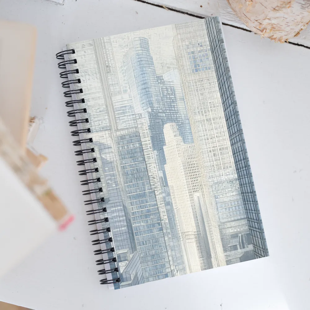 Urban Serenity: A Modern Cityscape | Spiral Notebook