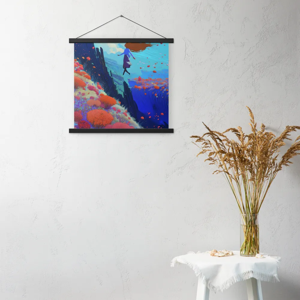 Whispers of Freedom | Poster With Black Wood Hanger | 18″×18″