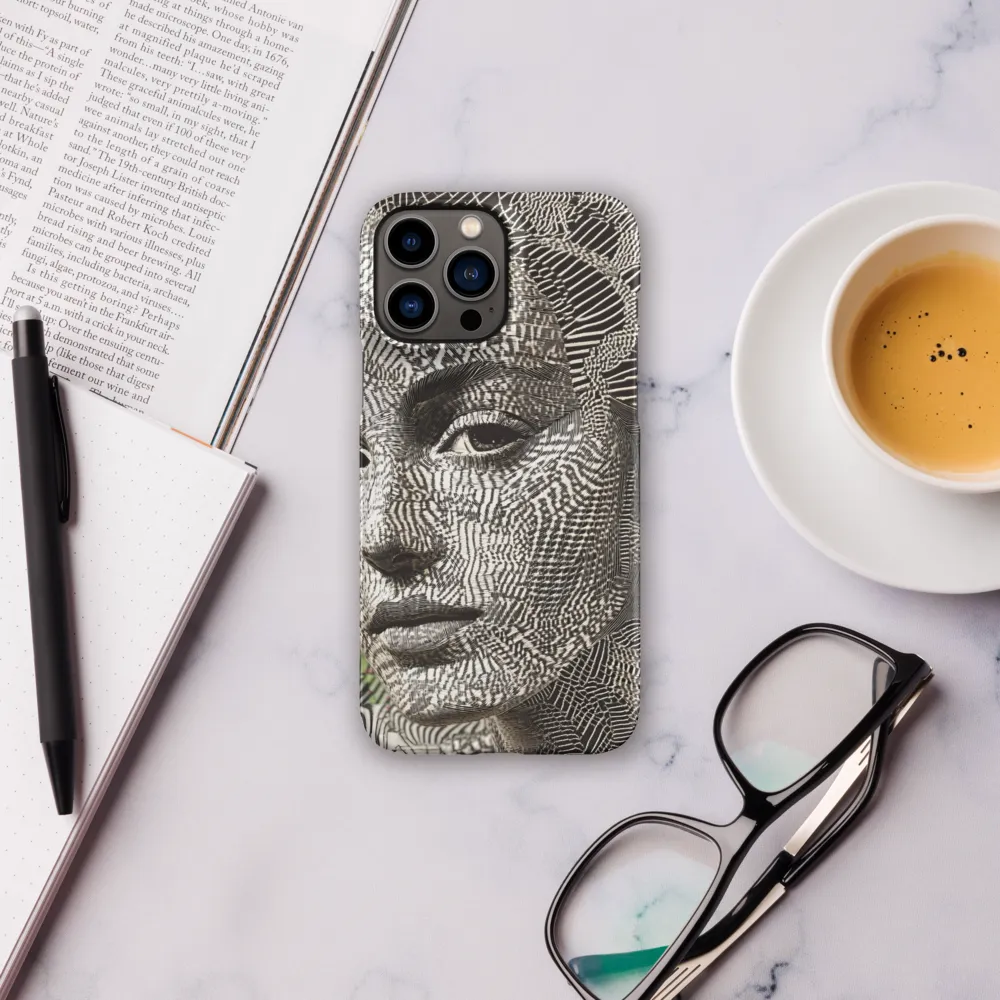 Intricate Patterns of the Human Face | Phone Case |  13 Pro Max | Snap Case | Matte