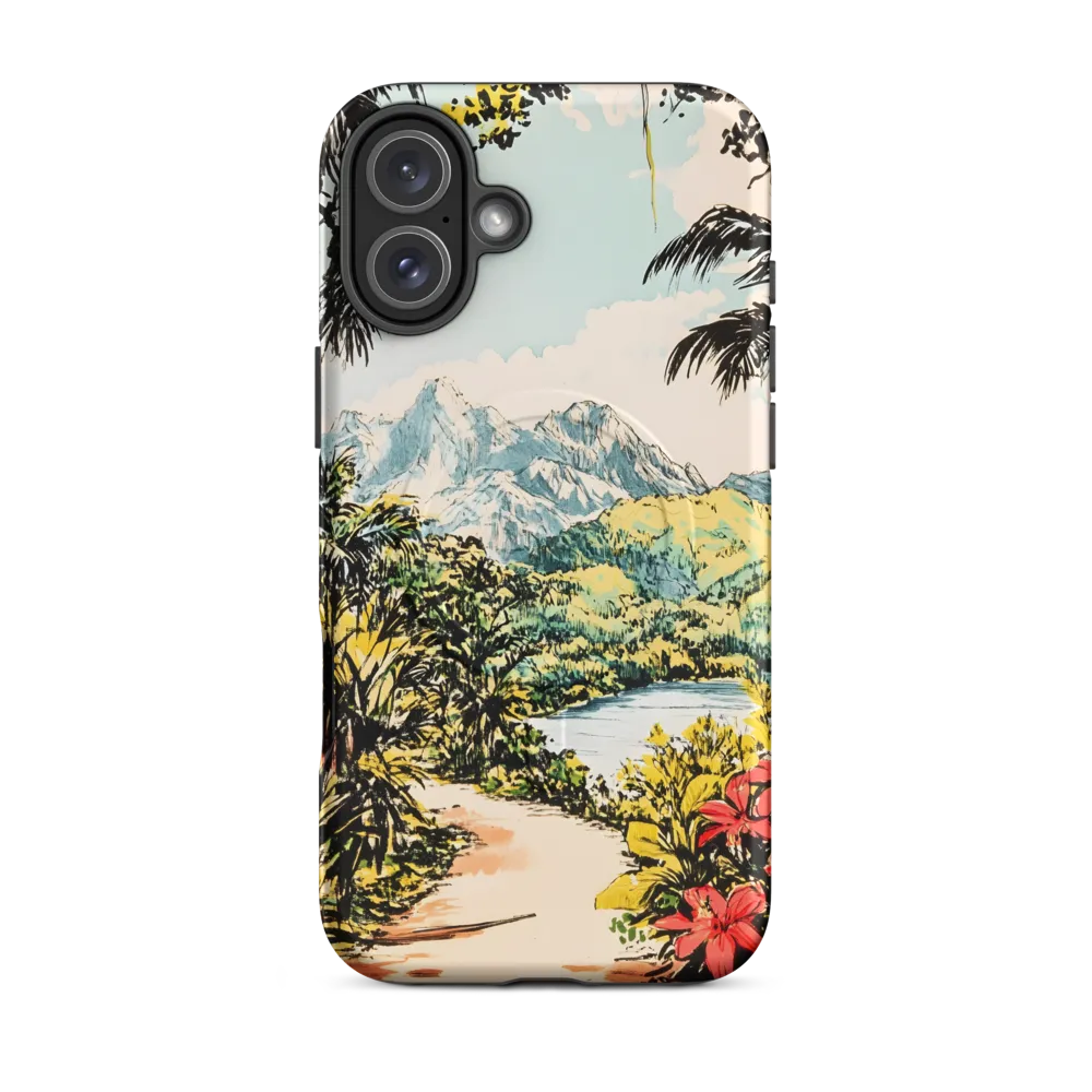 Tropical Serenity | Phone Case |  16 Plus | MagSafe® Tough Case | Matte