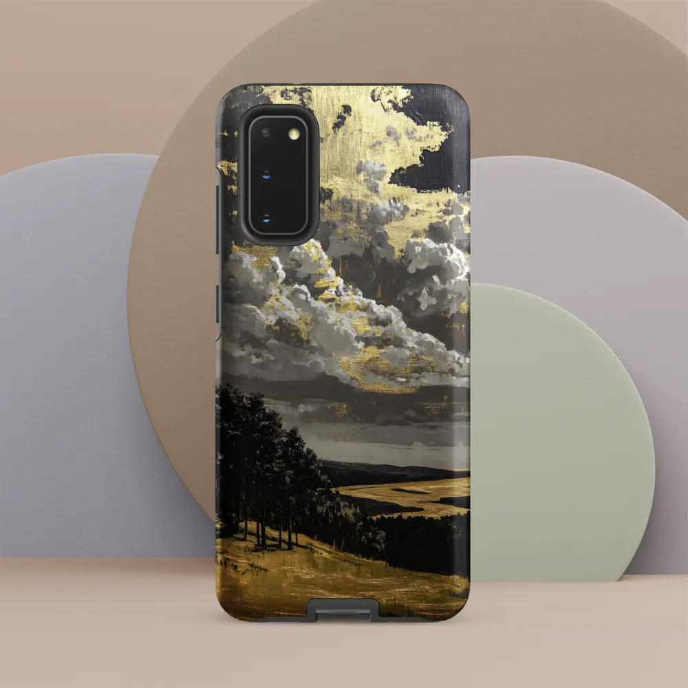 Golden Serenity in a Dramatic Sky
