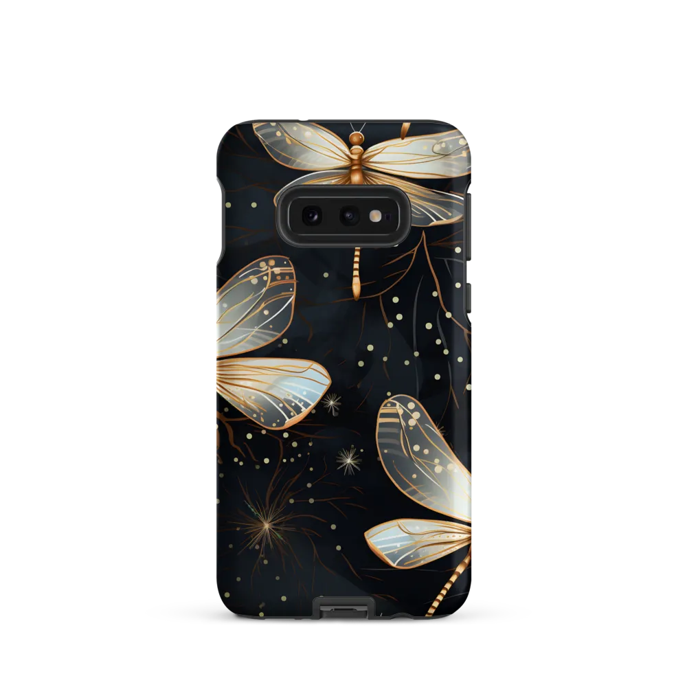 Ethereal Dance: Dragonflies in a Midnight Garden