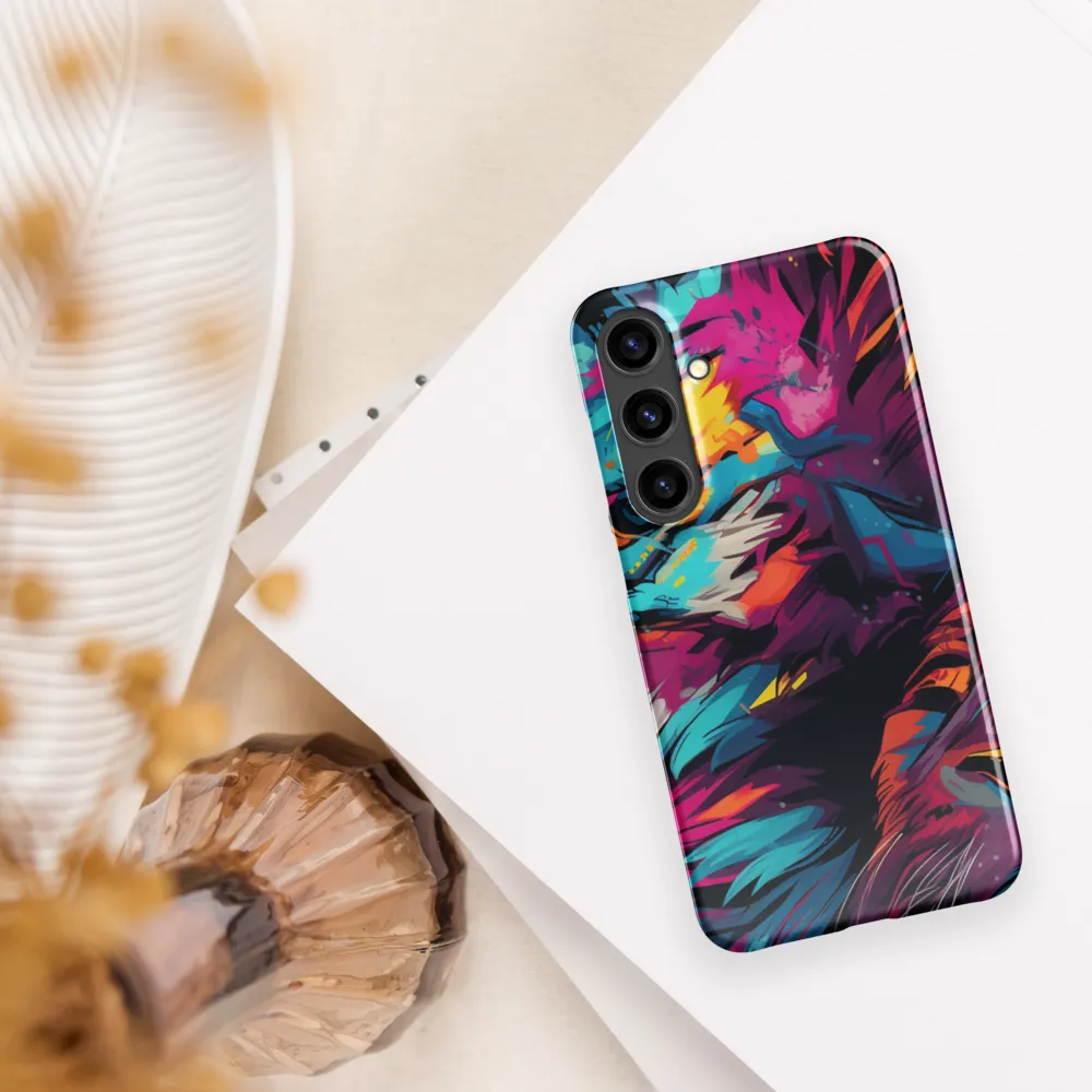 Vivid Majesty: The Modern Lion | Phone Case |  S24 Plus | Snap Case | Glossy