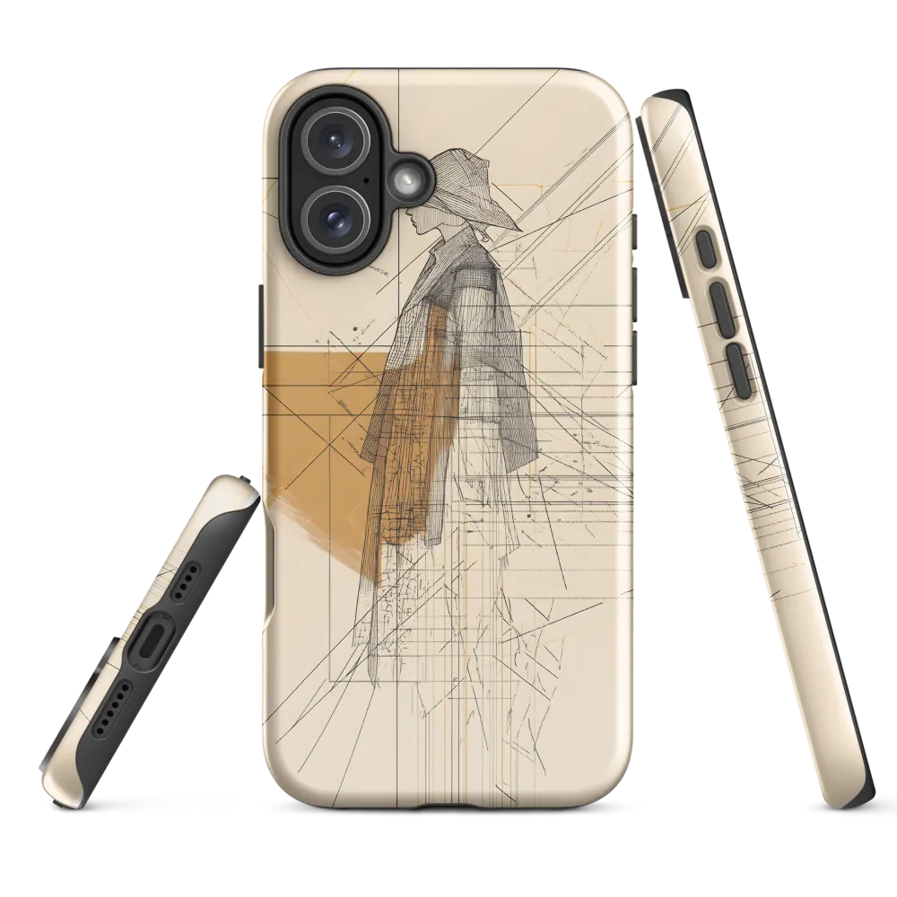 Abstract Profile: A Minimalist Exploration | Phone Case |  16 Plus | Tough Case | Glossy