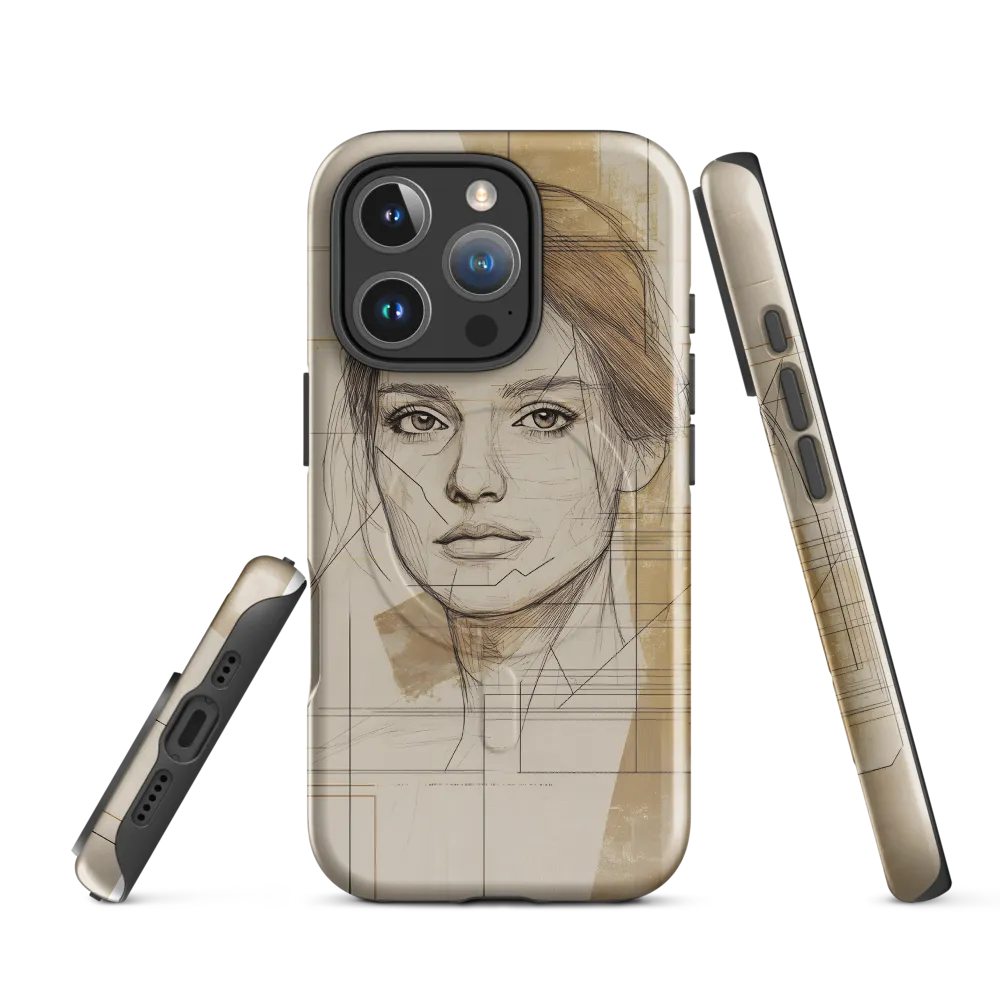 Geometric Elegance: A Modern Portrait