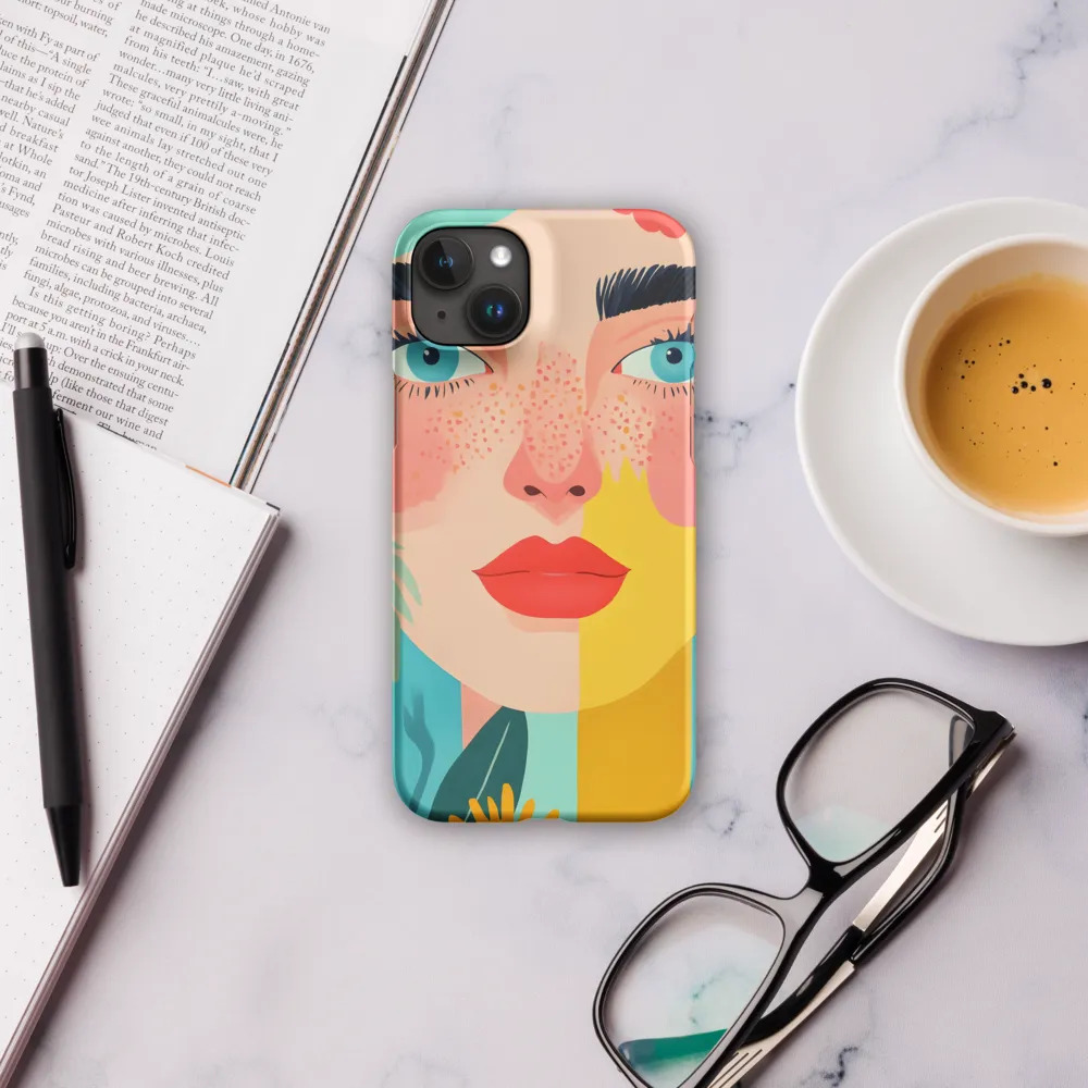 Floral Serenity: A Modern Portrait