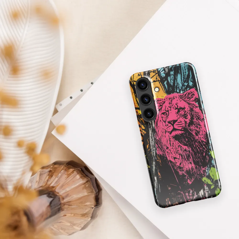 Fierce Vibrance: The Pink Lion