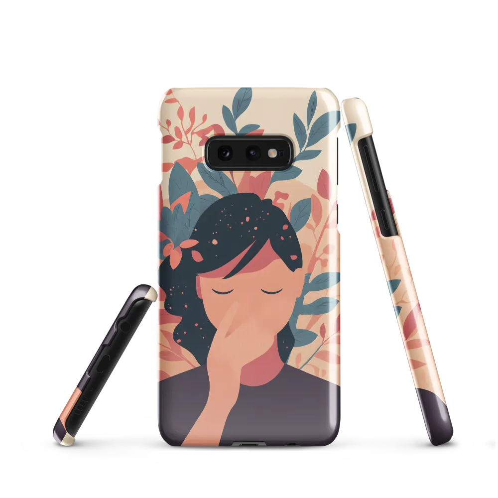 Whispers of Nature: A Serene Contemplation | Phone Case |  S10e | Snap Case | Glossy