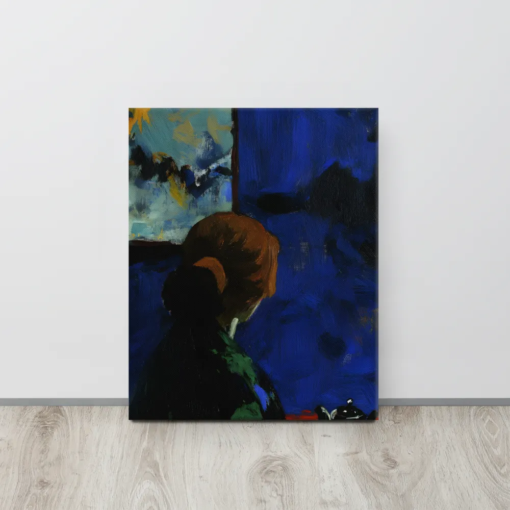 Contemplation Under the Night Sky | Canvas | 16″×20″