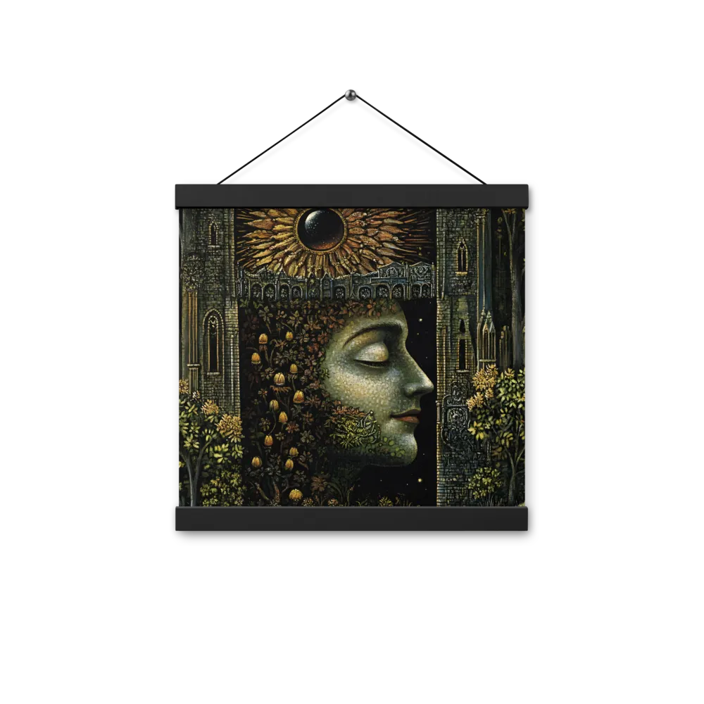 Nature’s Embrace: The Infinite Connection | Poster With Black Wood Hanger | 12″×12″