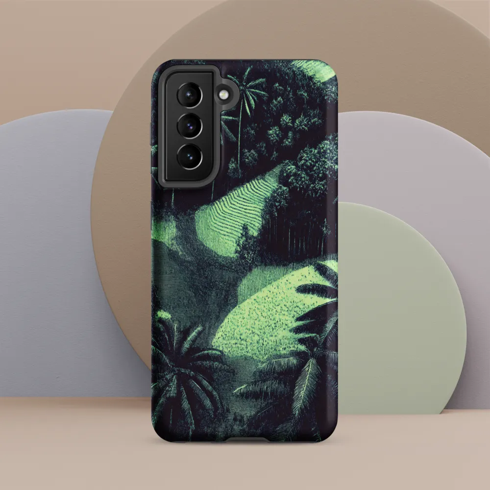 Harmony in Green: A Surreal Landscape