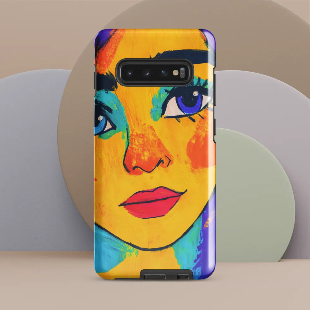 Vibrant Portrait: A Pop Art Exploration | Phone Case |  S10 Plus | Tough Case | Glossy