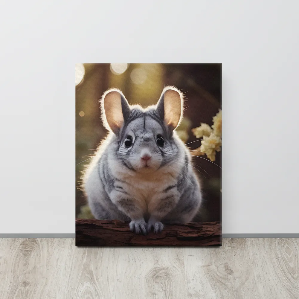 Curious Chinchilla in the Forest