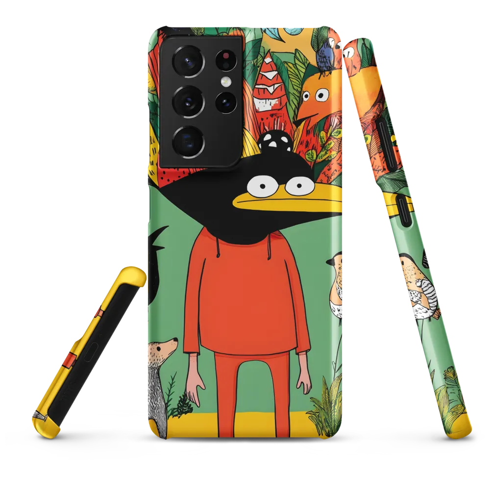 Whimsical Encounter in a Colorful Jungle