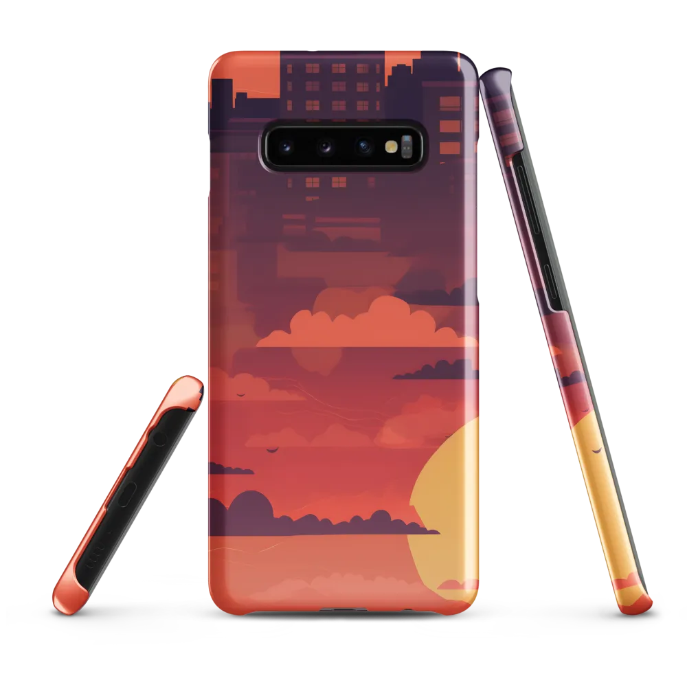 Urban Dusk: A Symphony of Cityscapes | Phone Case |  S10 Plus | Snap Case | Glossy