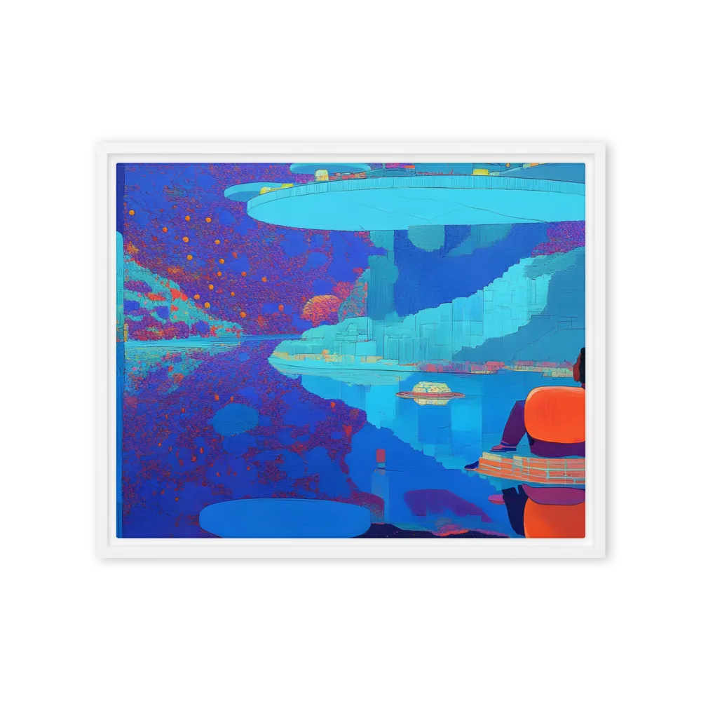 Reflections of Serenity | Canvas with White Frame | 16″×20″