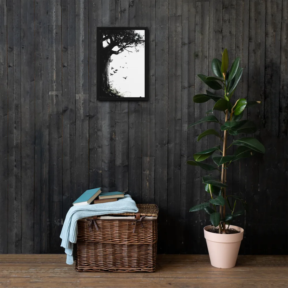 Whispers of Nature | Canvas with Black Frame | 12″×18″
