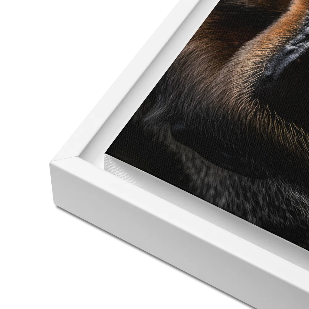 Majestic Gaze | Canvas with White Frame | 16″×20″