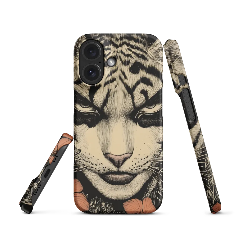 Feline Majesty: The Human-Leopard Connection | Phone Case |  16 | Snap Case | Matte