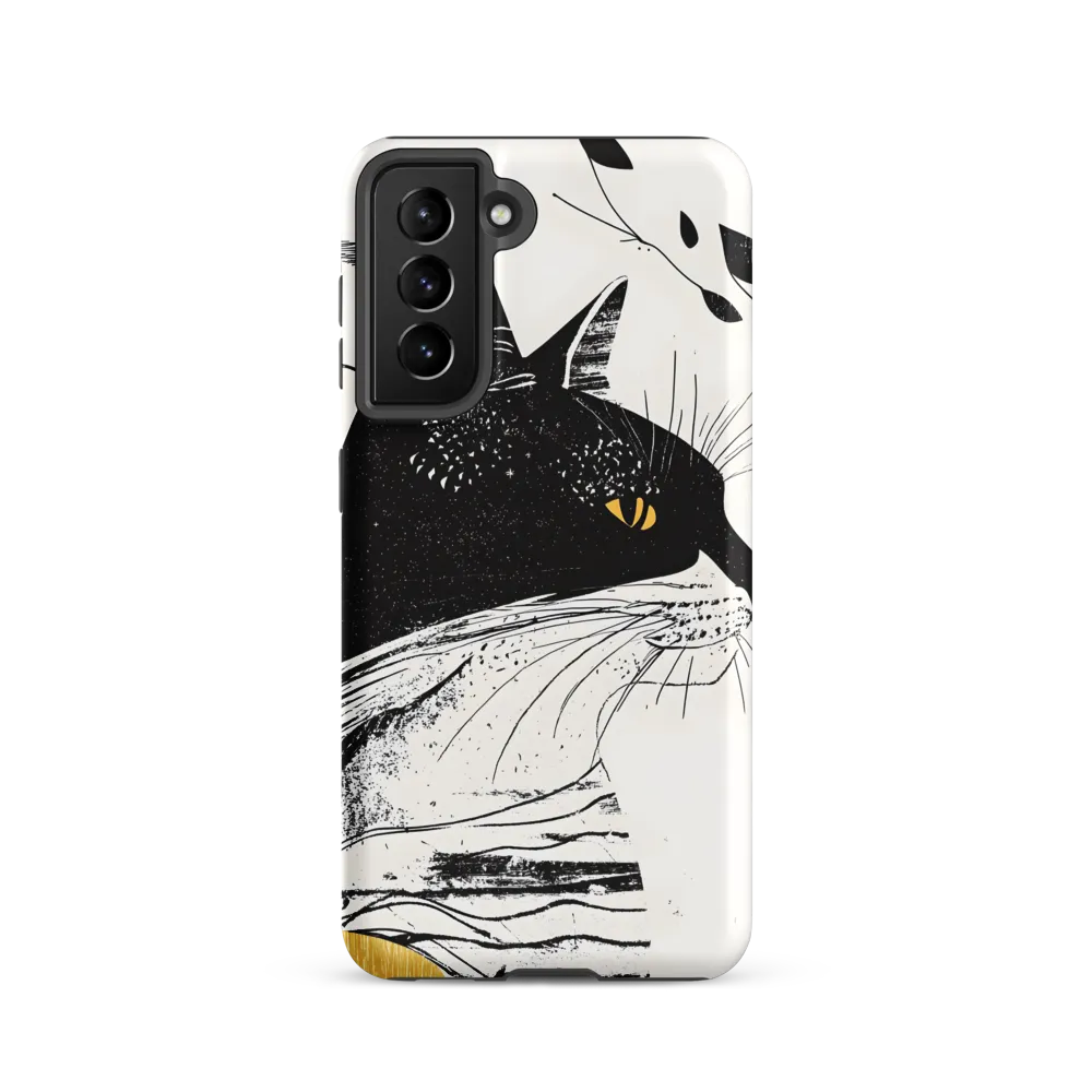 Whiskered Elegance: A Minimalist Cat Profile