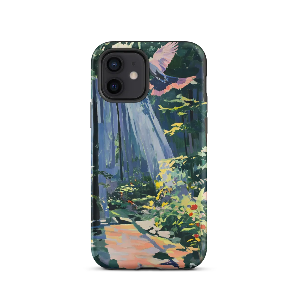 Flight of Light: A Serene Forest | Phone Case |  12 | Tough Case | Matte