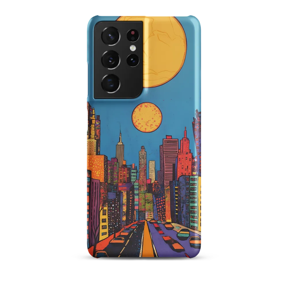 Urban Vibrance: A Pop Art Cityscape | Phone Case |  S21 Ultra | Snap Case | Matte
