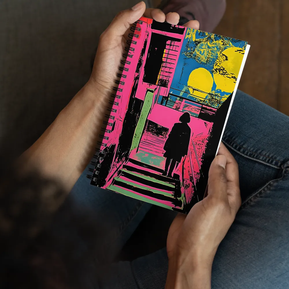 Ascend Through Color: A Pop Art Journey | Spiral Notebook