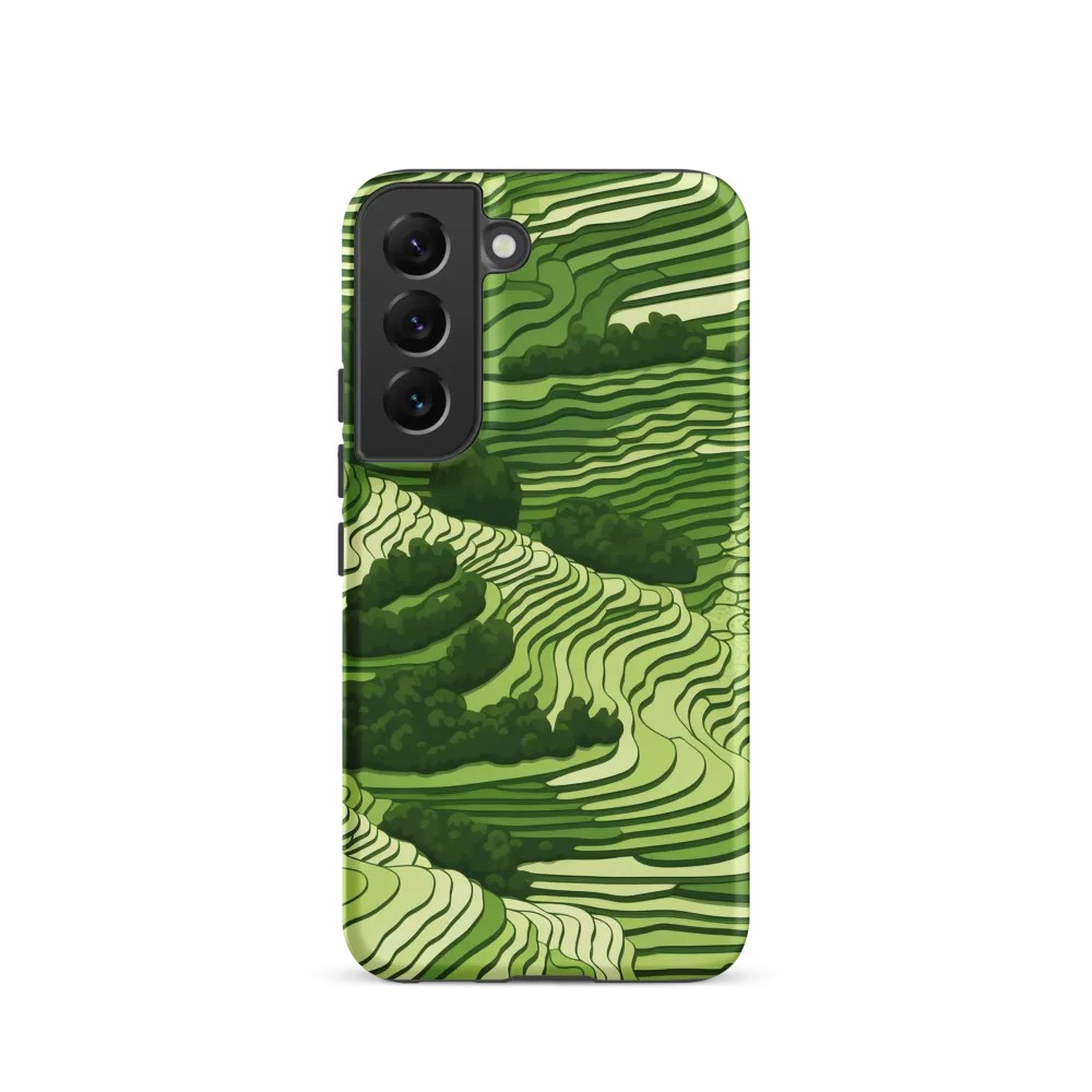 Waves of Green: An Abstract Landscape