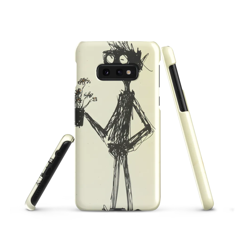 Whimsical Figure with Flowers