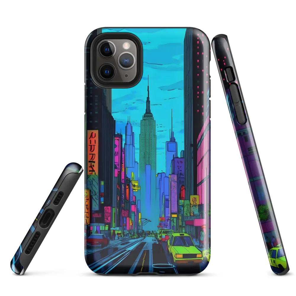 Neon Dreams of the City | Phone Case |  11 Pro Max | Tough Case | Glossy