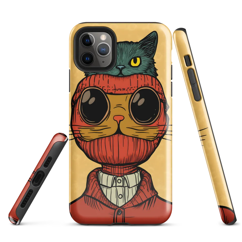 Whimsical Fusion: Cat and Human | Phone Case |  11 Pro Max | Tough Case | Glossy