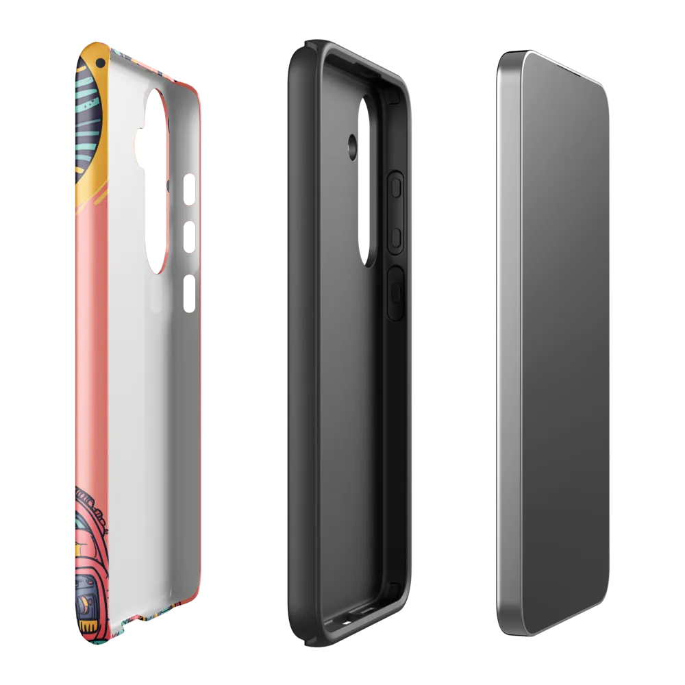 Exploration Beyond: A Digital Astronaut | Phone Case |  S24 Plus | Tough Case | Glossy