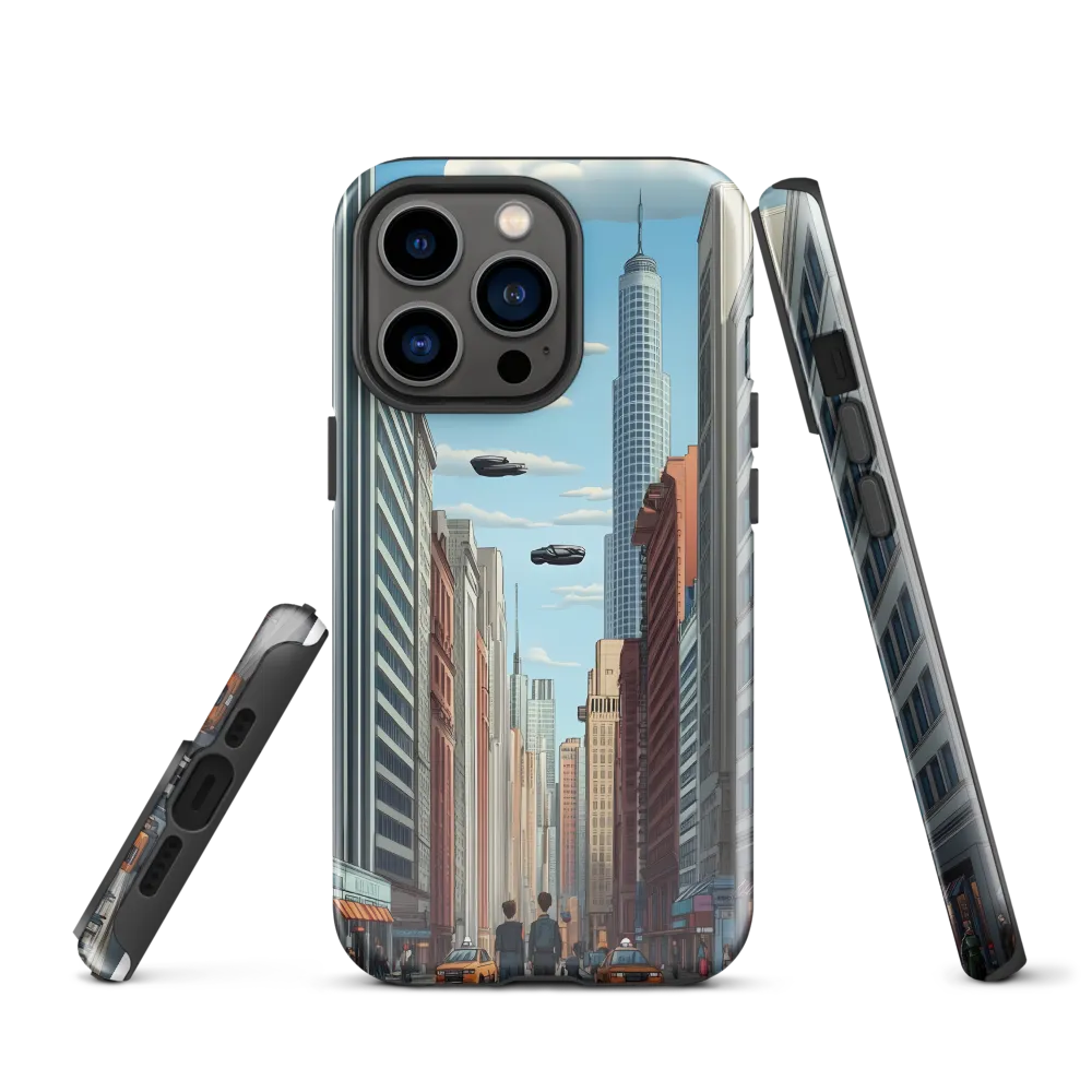 Futuristic Stroll through the Urban Skyline