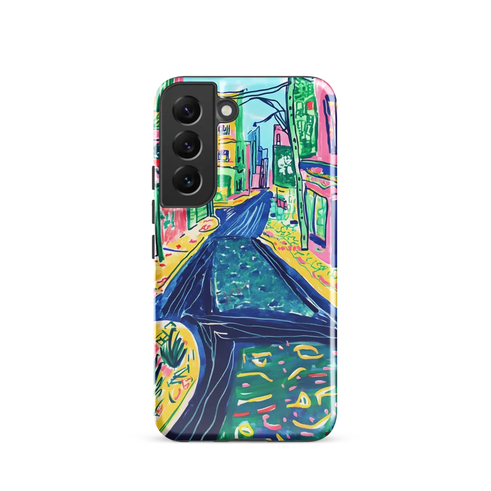 Dreamy Street in Vibrant Hues