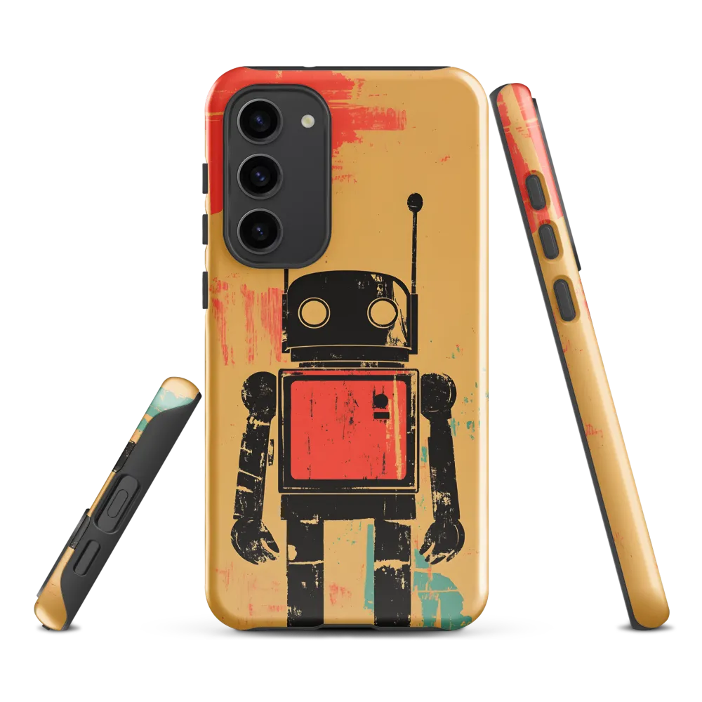 The Retro Robot | Phone Case |  S23 Plus | Tough Case | Glossy
