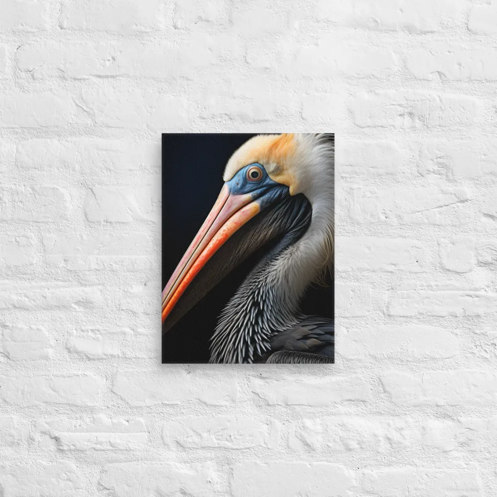 Majestic Portrait of a Pelican | Canvas | 12″×16″