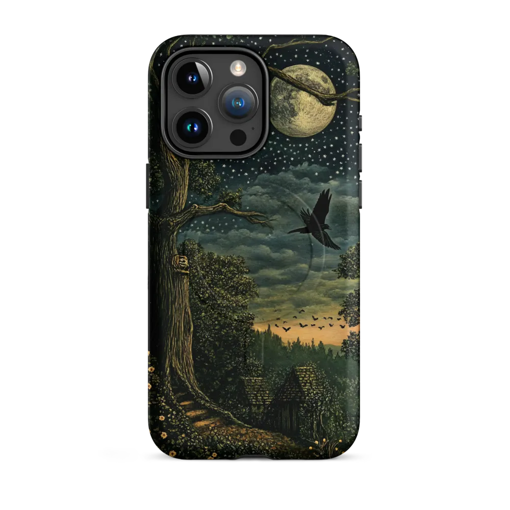 Mystical Nightscape Under the Full Moon | Phone Case |  15 Pro Max | MagSafe® Tough Case | Matte