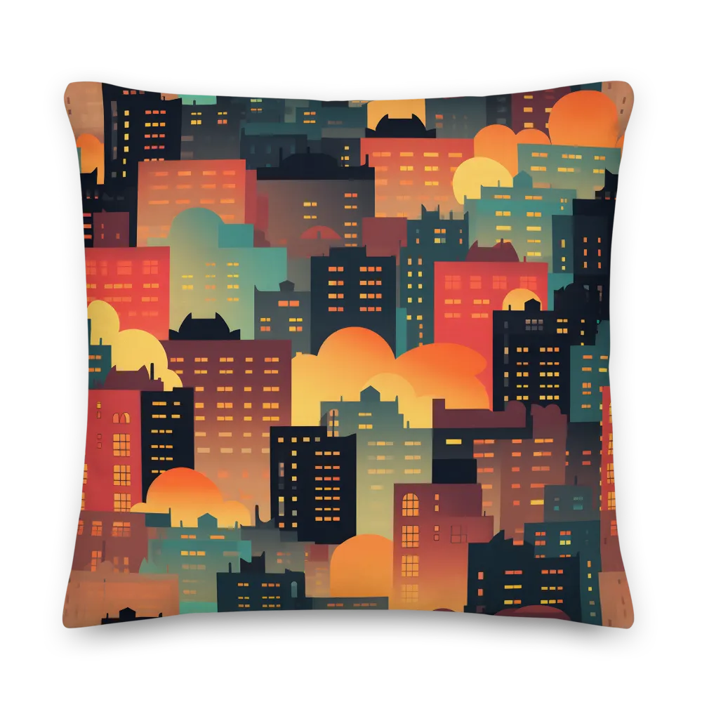 Twilight in the Concrete Jungle | Pillow | 22″×22″